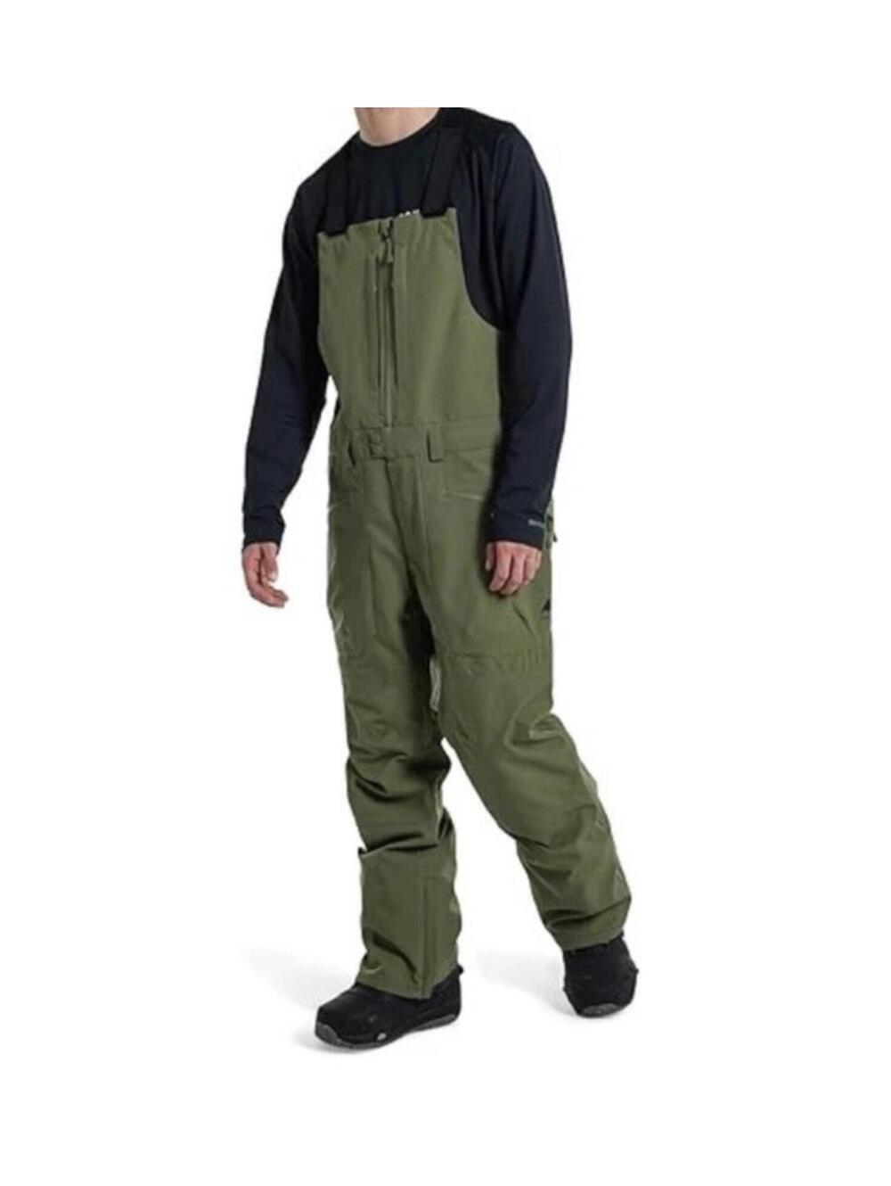 $279 Burton Reserve Snow Bibs Men's XL Forest Moss Waterproof